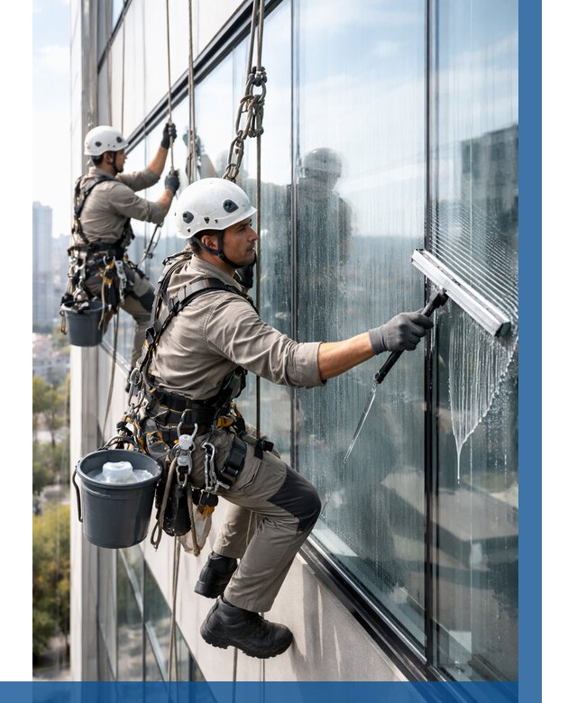 Мойка окон альпинистами в Спасске-Дальнем от 4656 р. | ВЫСОТНИК-Спс