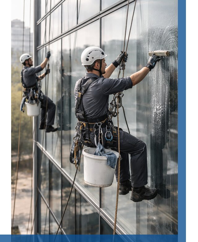 Мойка сплошного остекления в Спасске-Дальнем, заказать от 310 р.| ВЫСОТНИК-Спс