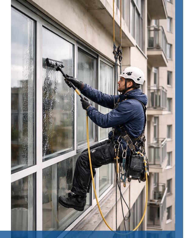 Мойка балконного остекления в Спасске-Дальнем от 3621 р. | ВЫСОТНИК-Спс