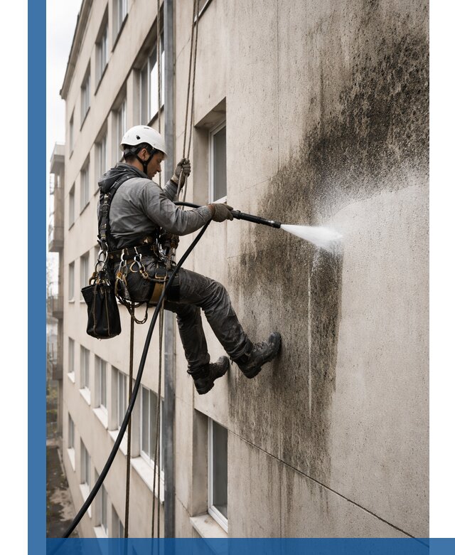 Профессиональная очистка фасадов от плесени в Спасске-Дальнем