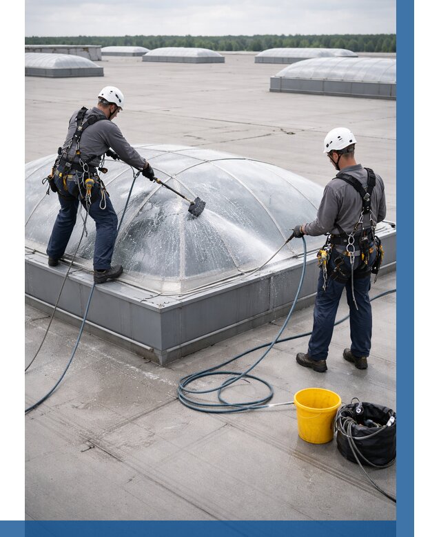 Мойка зенитных фонарей в Спасске-Дальнем, заказать от 4656 р. | ВЫСОТНИК-Спс