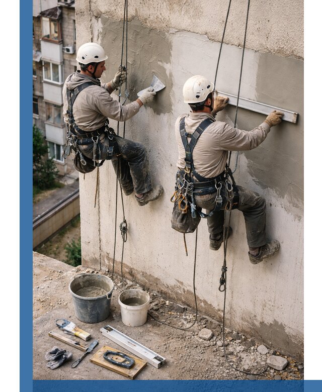 Комплексный ремонт штукатурного фасада с гарантией в Спасске-Дальнем