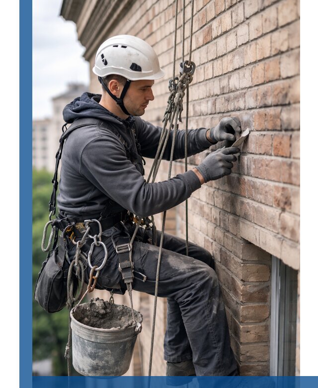 Качественный ремонт кирпичной кладки фасада в Спасске-Дальнем с гарантией