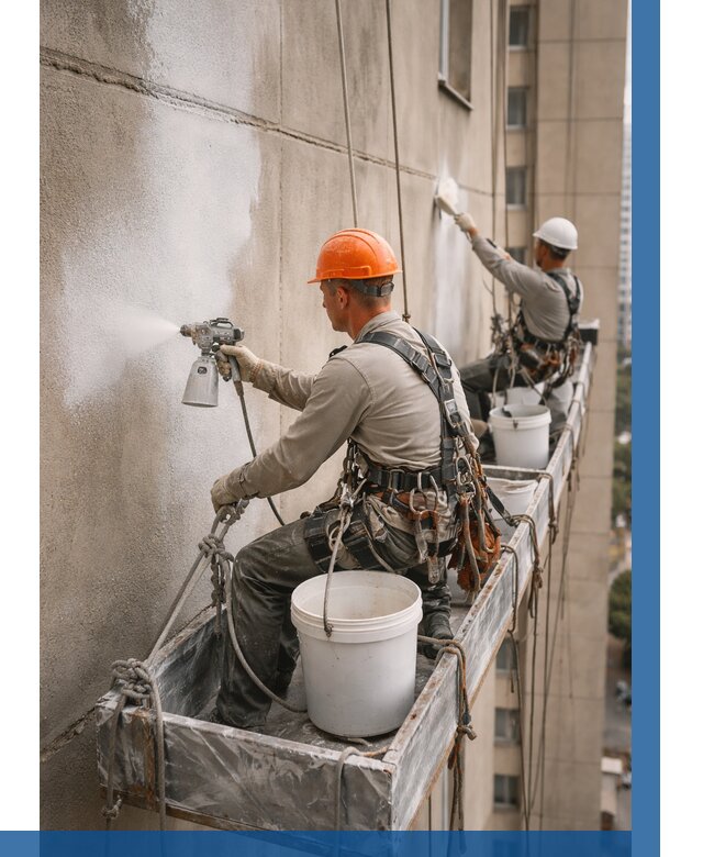 Грунтовка фасада на высоте в Спасске-Дальнем от 124 р. | ВЫСОТНИК-Спс