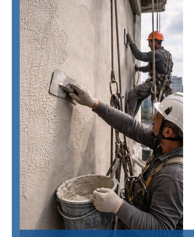 Декоративная штукатурка фасада с утеплением и защитой в Спасске-Дальнем