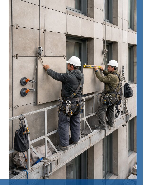 Монтаж керамогранита на фасад в Спасске-Дальнем от 2587 р. | ВЫСОТНИК-Спс