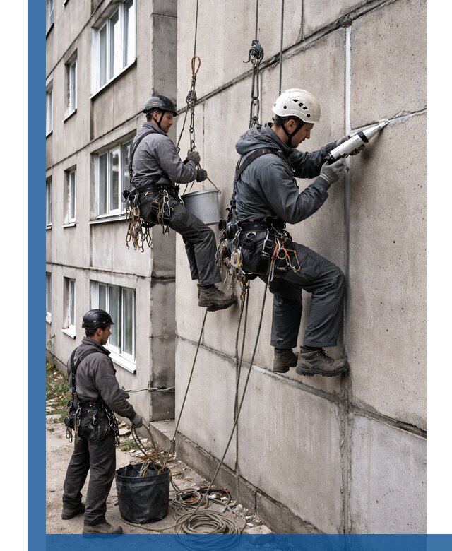 Герметизация межпанельных швов в Спасске-Дальнем с гарантией герметичности