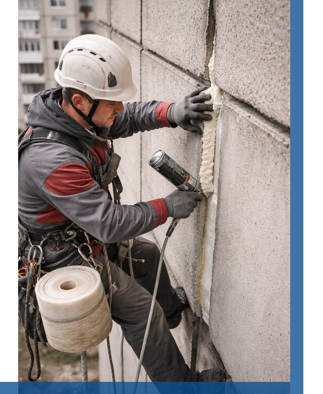 Утепление межпанельных швов в Спасске-Дальнем от 724 р. | ВЫСОТНИК-Спс