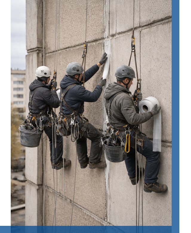 Ремонт межпанельных швов в Спасске-Дальнем от 776 р. | ВЫСОТНИК-Спс