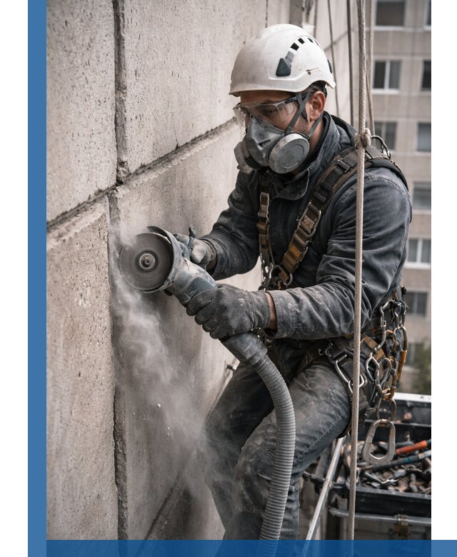 Штробление межпанельных швов в Спасске-Дальнем качественно и быстро