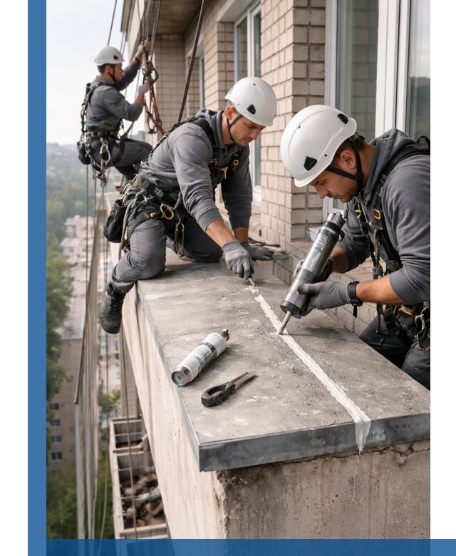 Герметизация балконного козырька в Спасске-Дальнем профессионально