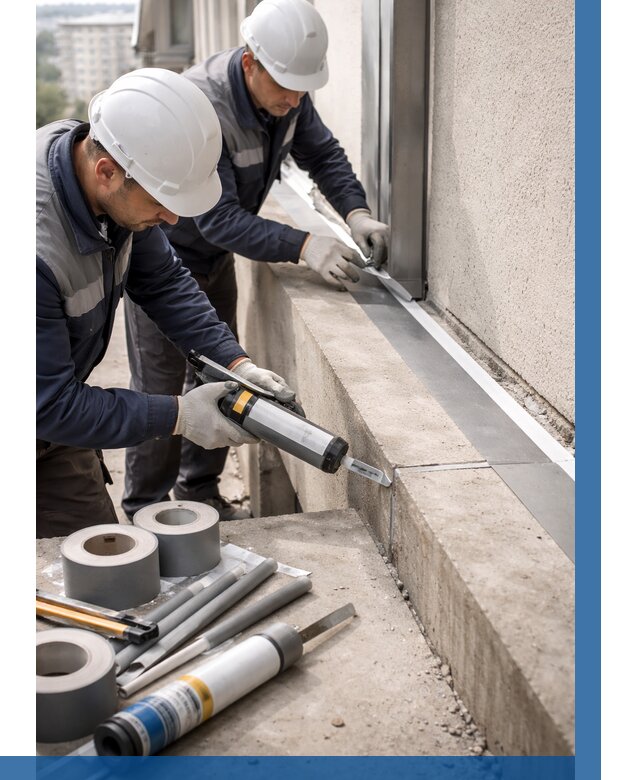 Герметизация примыкания балкона в Спасске-Дальнем от 4656 р. | ВЫСОТНИК-Спс