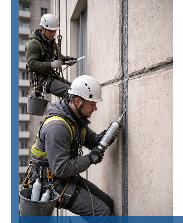 Герметизация деформационных швов фасада в Спасске-Дальнем качественно