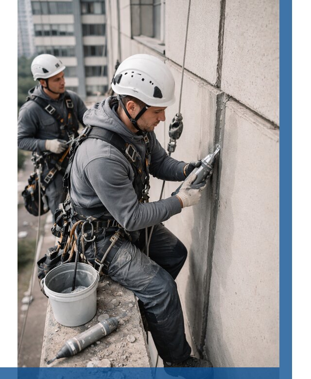 Ремонт деформационных швов здания в Спасске-Дальнем от 1035 р. | ВЫСОТНИК-Спс