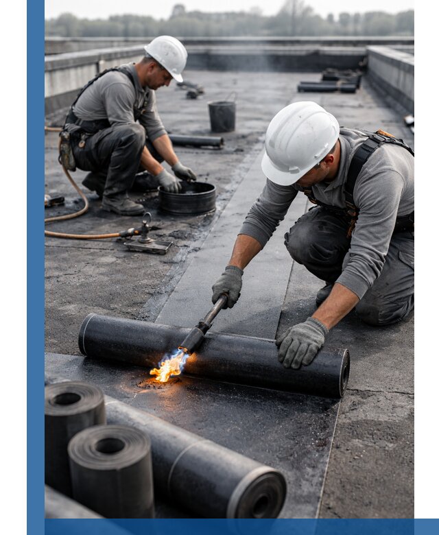 Ремонт рулонной кровли в Спасске-Дальнем герметизация и восстановление