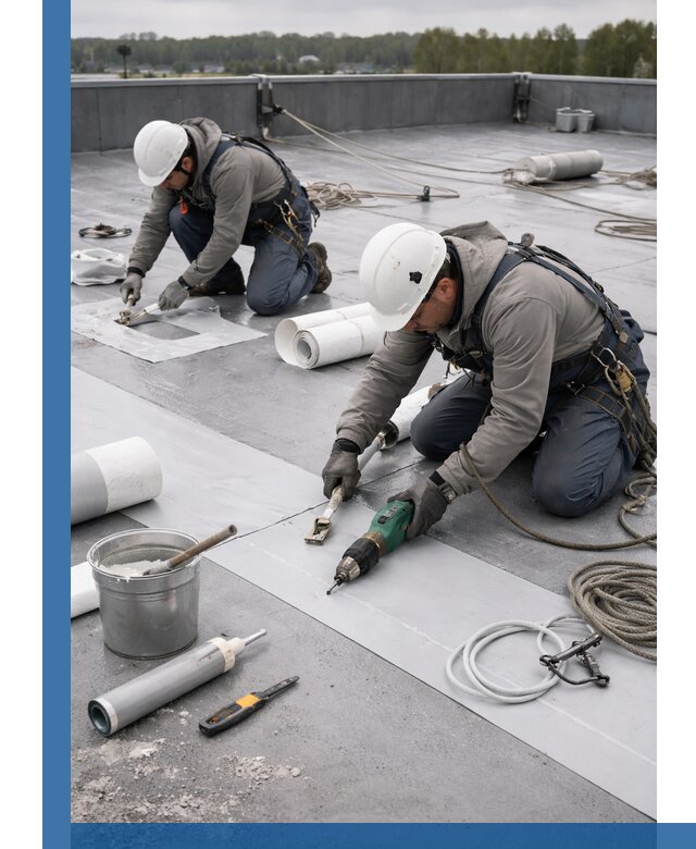 Ремонт мембранной кровли в Спасске-Дальнем качественно и с гарантией