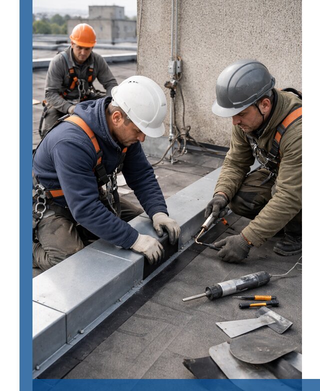 Ремонт кровельных примыканий в Спасске-Дальнем профессионально