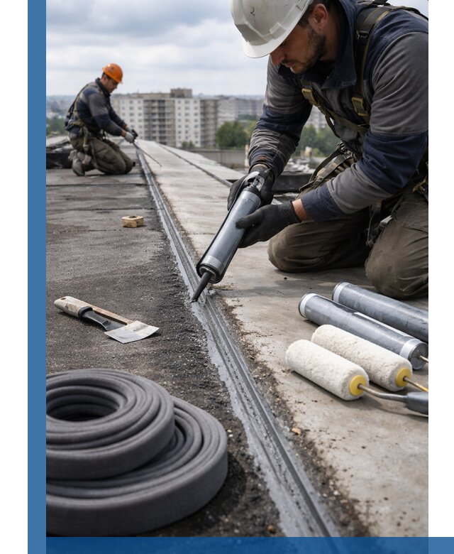 Герметизация швов кровли в Спасске-Дальнем с гарантией герметичности
