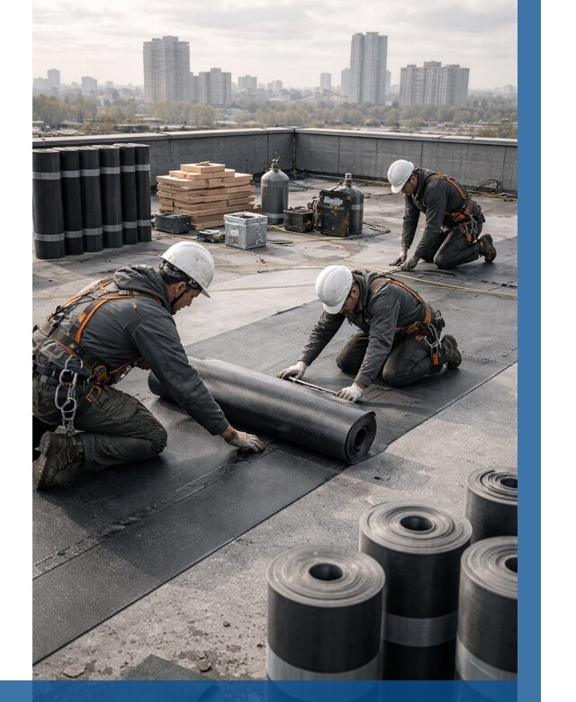 Монтаж мягкой кровли под ключ в Спасске-Дальнем от 466 р. | ВЫСОТНИК-Спс