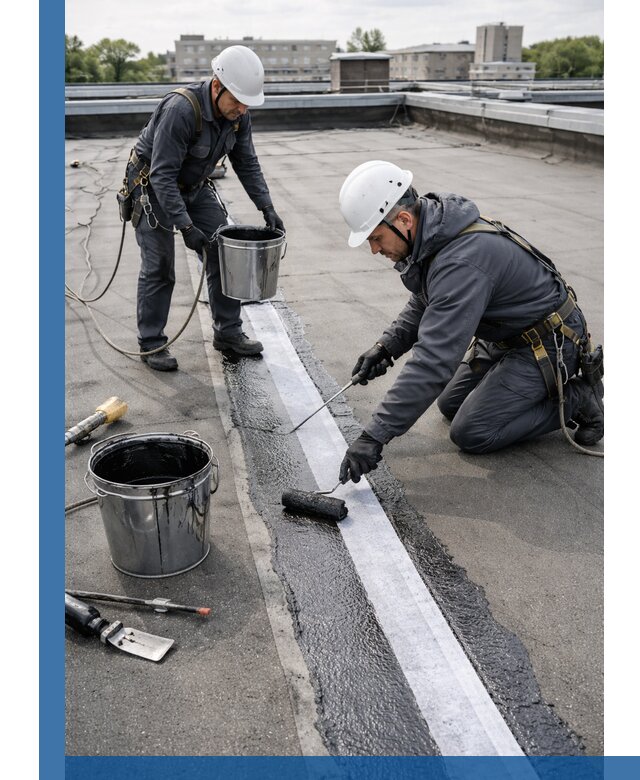 Гидроизоляция кровли мастикой в Спасске-Дальнем надежная защита