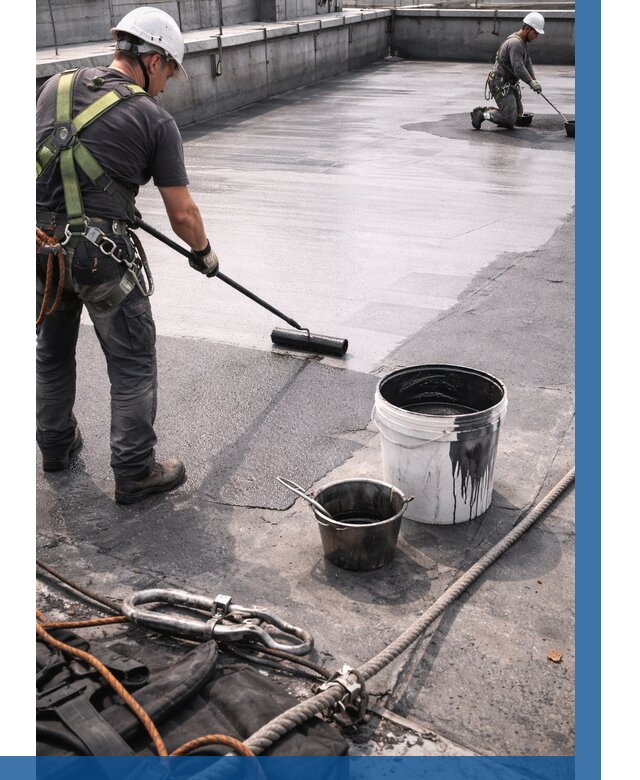 Гидроизоляция кровли жидкой резиной в Спасске-Дальнем от 517 р. | ВЫСОТНИК-Спс