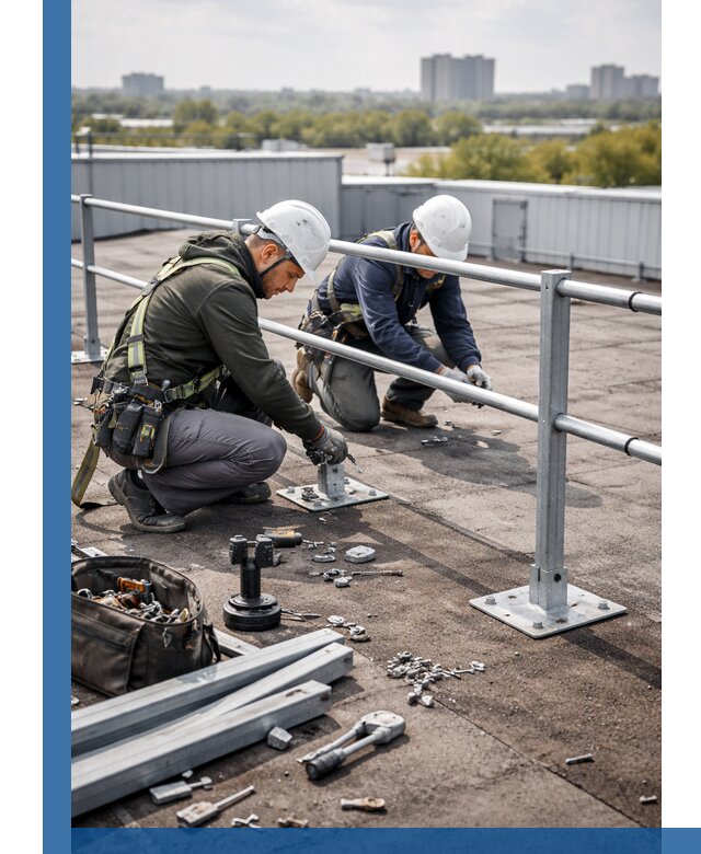 Монтаж кровельного ограждения в Спасске-Дальнем под ключ с гарантией