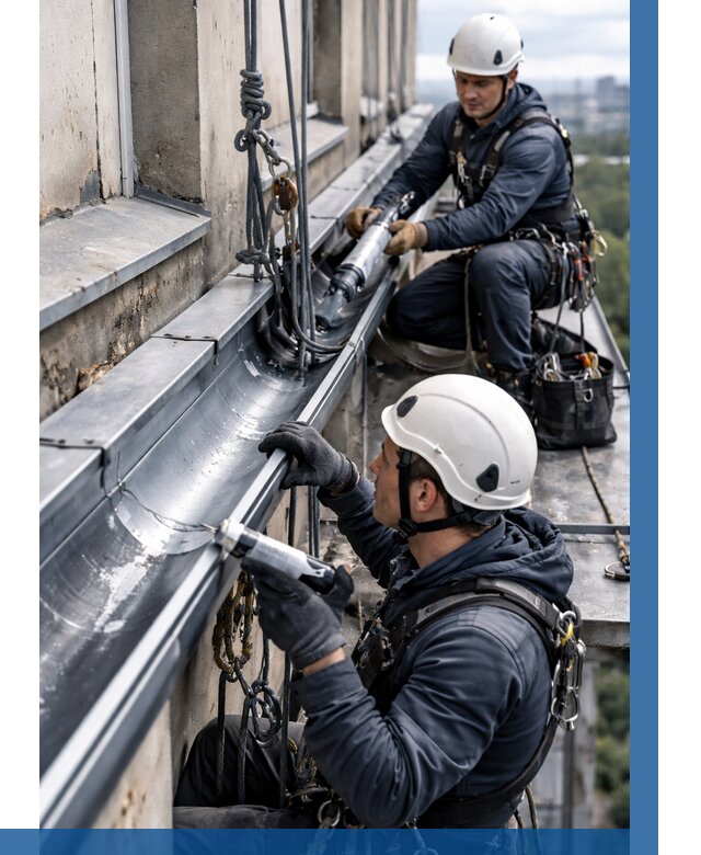 Ремонт водосточных желобов в Спасске-Дальнем от 6726 р. | ВЫСОТНИК-Спс