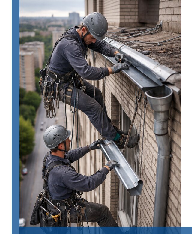 Ремонт водосточных желобов в Спасске-Дальнем, быстро и качественно