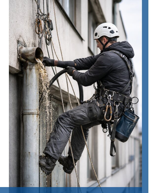 Прочистка водосточных труб в Спасске-Дальнем от 3621 р. | ВЫСОТНИК-Спс