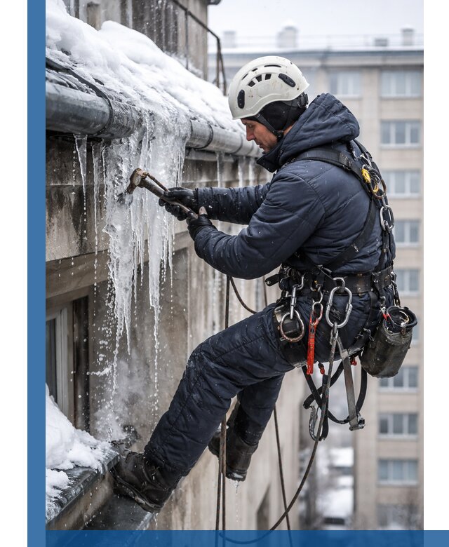 Удаление наледи и чистка водостоков в Спасске-Дальнем оперативно и безопасно