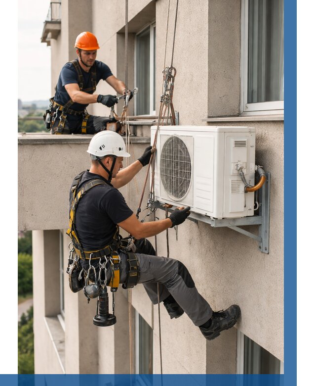 Монтаж внешнего блока кондиционера в Спасске-Дальнем от 6726 р. | ВЫСОТНИК-Спс