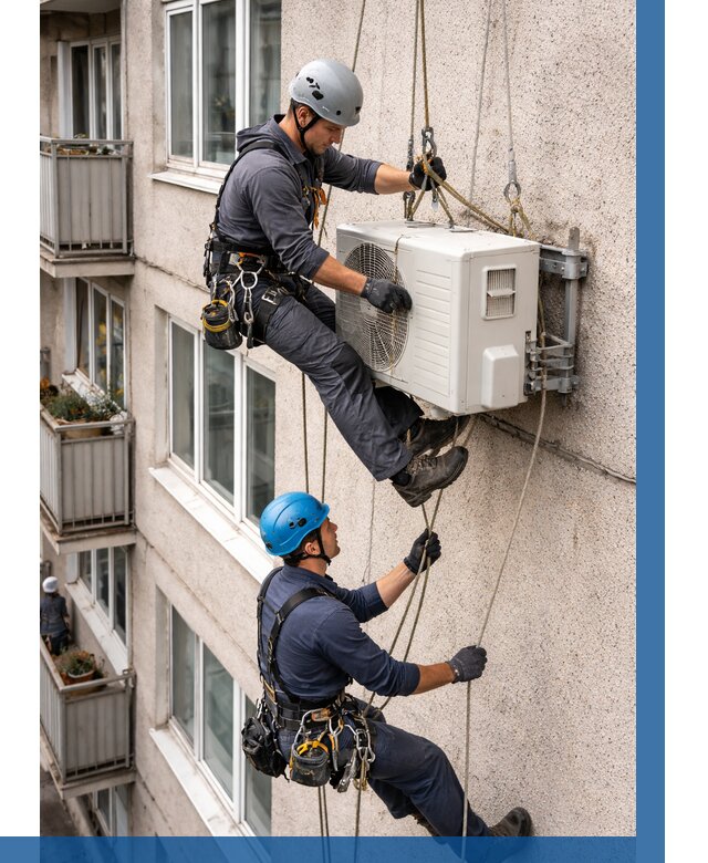 Перенос внешнего блока кондиционера в Спасске-Дальнем от 9312 р.| ВЫСОТНИК-Спс