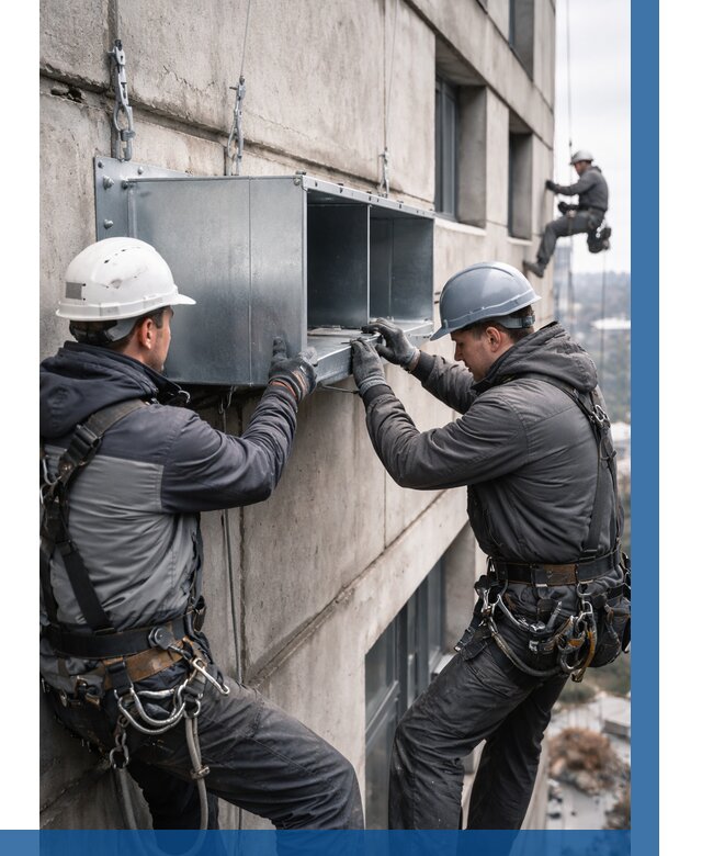 Монтаж вентиляционных коробов в Спасске-Дальнем от 3104 р. | ВЫСОТНИК-Спс