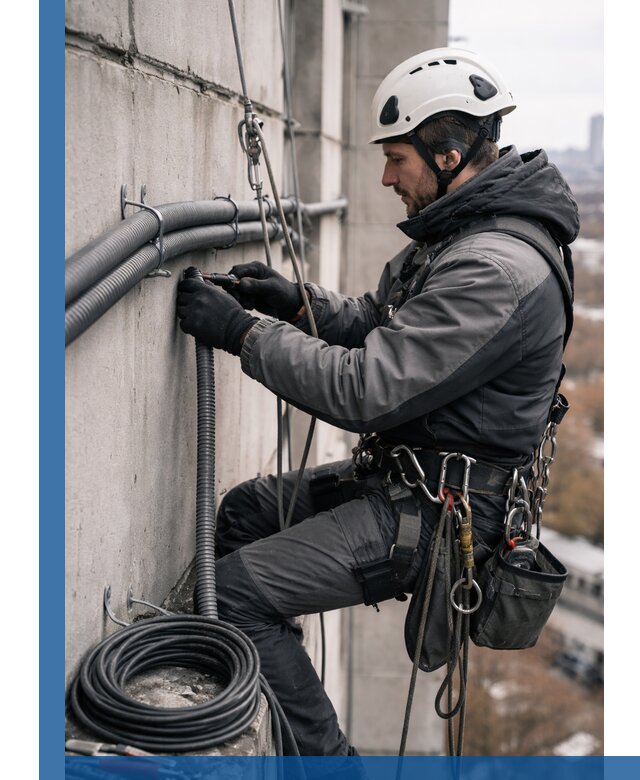 Профессиональный монтаж гофры для кабеля в Спасске-Дальнем с гарантией