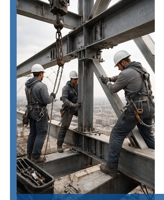 Профессиональный монтаж металлоконструкций на высоте в Спасске-Дальнем