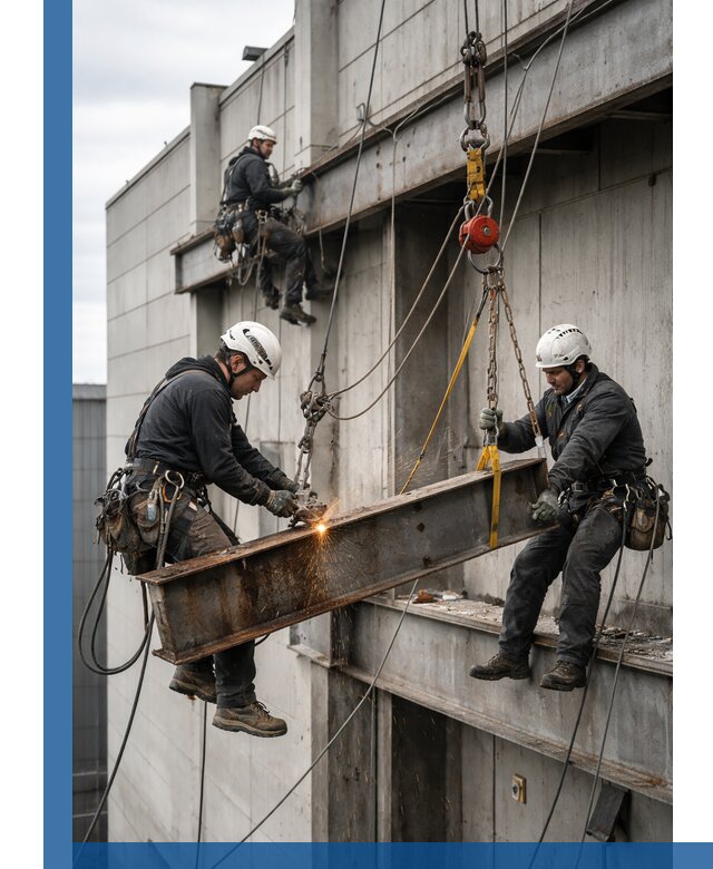 Демонтаж металлоконструкций на высоте в Спасске-Дальнем под ключ