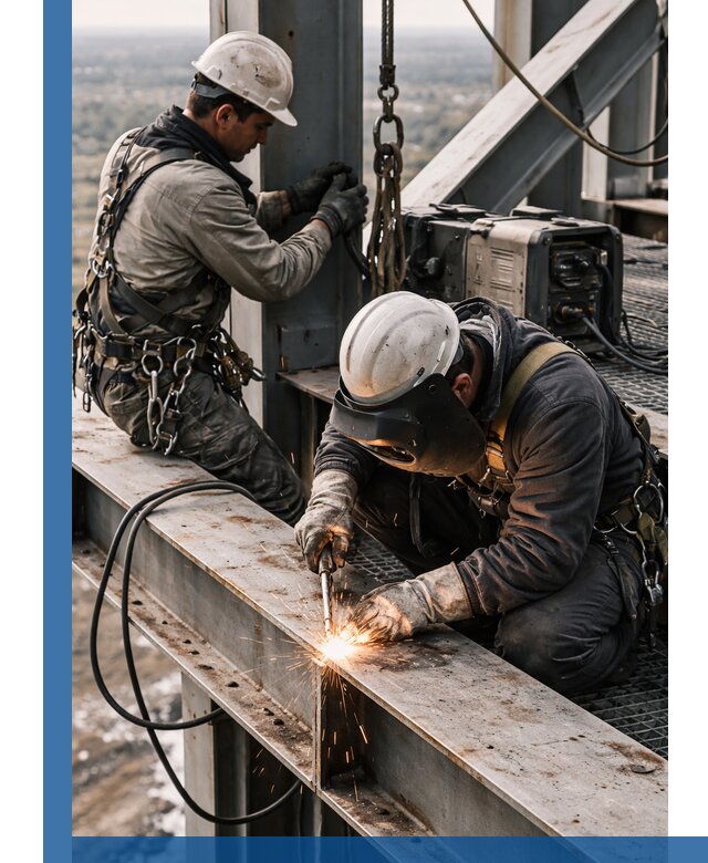 Высотные сварочные работы в Спасске-Дальнем для промышленных объектов