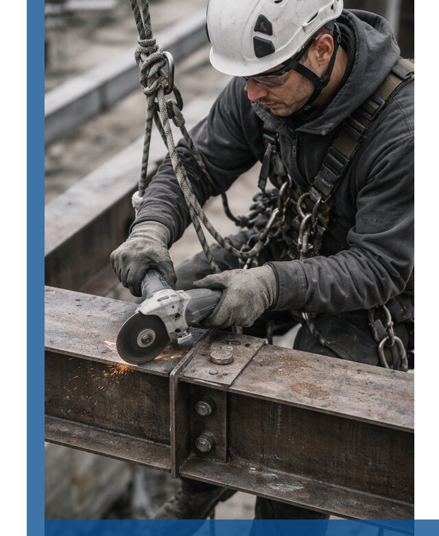 Резка металла на высоте в Спасске-Дальнем для зданий и конструкций