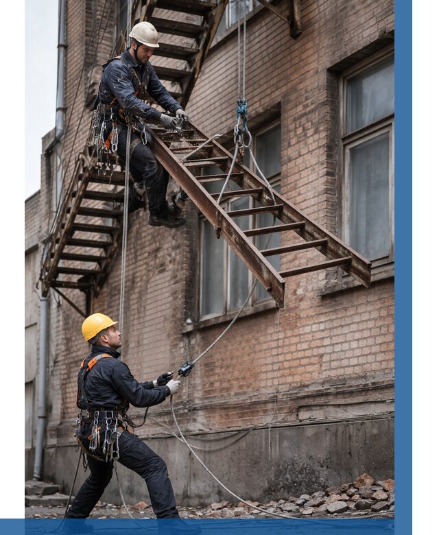Демонтаж пожарной лестницы в Спасске-Дальнем от 12416 р. | ВЫСОТНИК-Спс