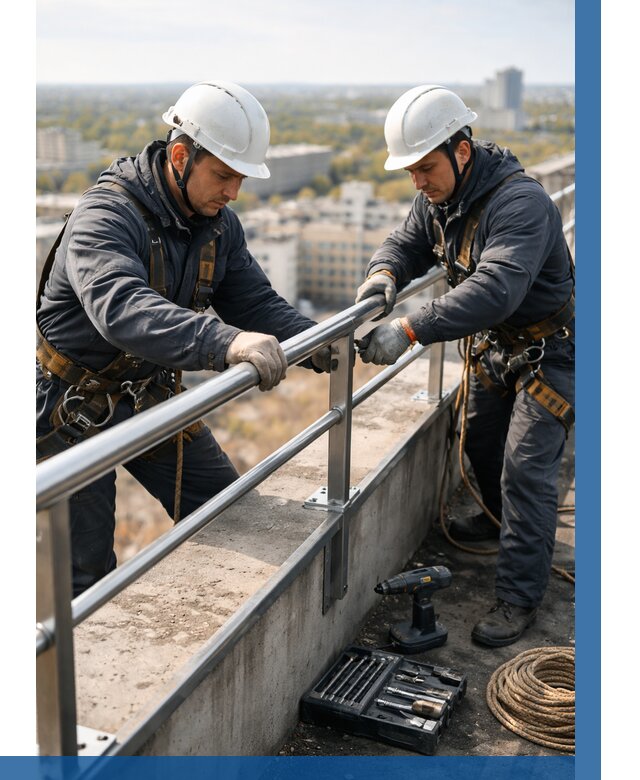 Монтаж перил на высоте в Спасске-Дальнем от 2587 р. | ВЫСОТНИК-Спс