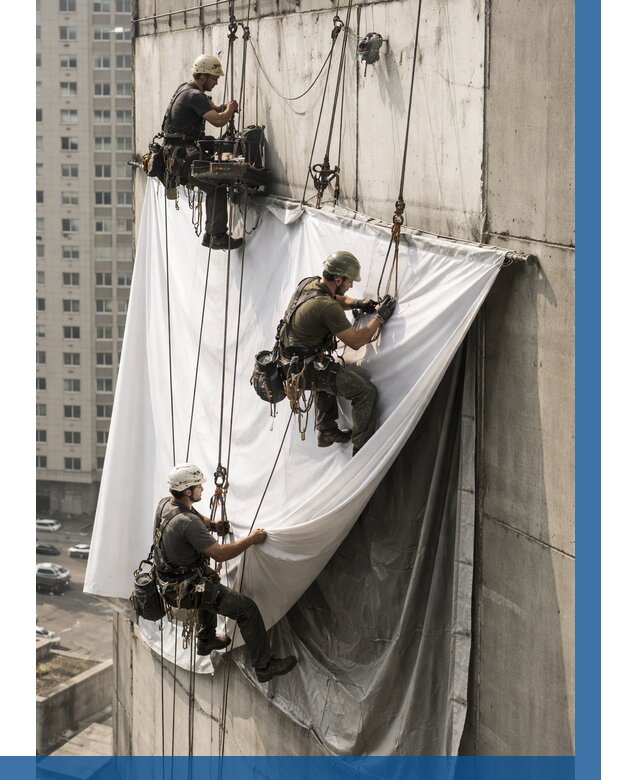 Замена баннерного полотна в Спасске-Дальнем от 6726 р. | ВЫСОТНИК-Спс—заказать