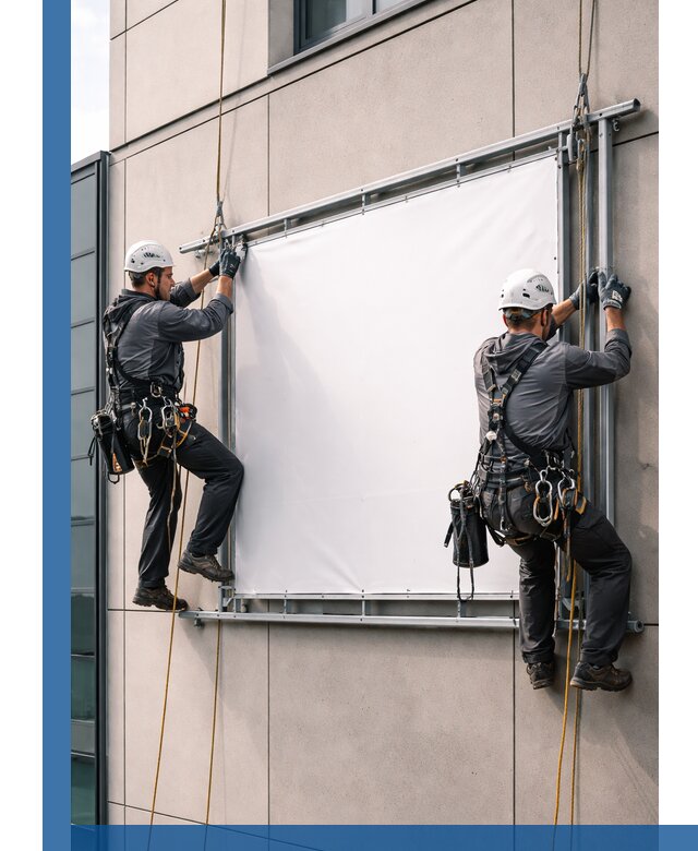 Монтаж наружной рекламной вывески в Спасске-Дальнем под ключ