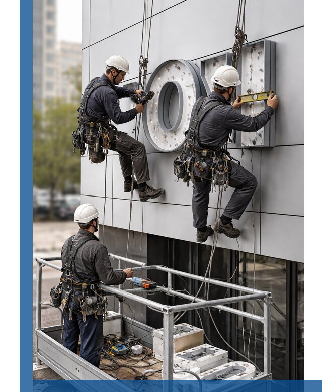 Профессиональный монтаж световых букв в Спасске-Дальнем под ключ