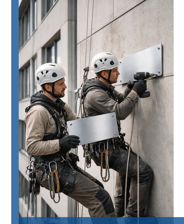 Монтаж табличек и указателей в Спасске-Дальнем для зданий и сооружений