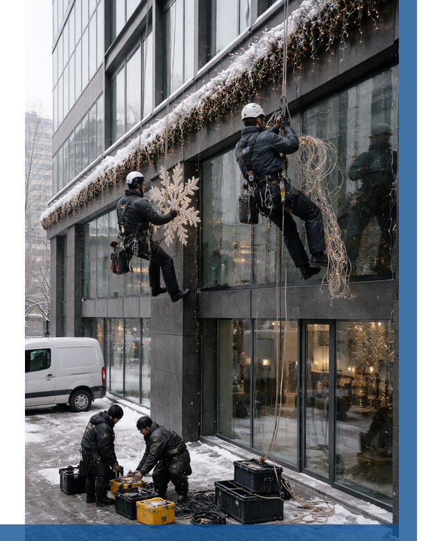 Демонтаж новогоднего оформления в Спасске-Дальнем от 5691 р. | ВЫСОТНИК-Спс