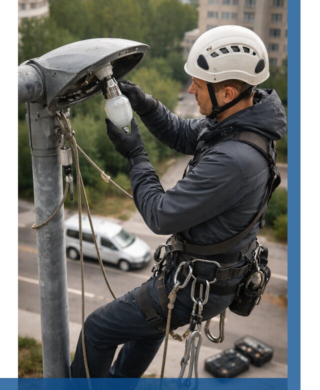 Замена ламп на высоте в Спасске-Дальнем от 2587 р. | ВЫСОТНИК-Спс