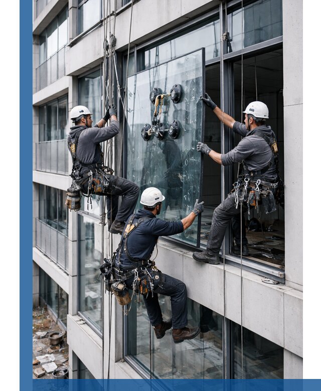 Фасадное остекление и монтаж витражей зданий в Спасске-Дальнем под ключ