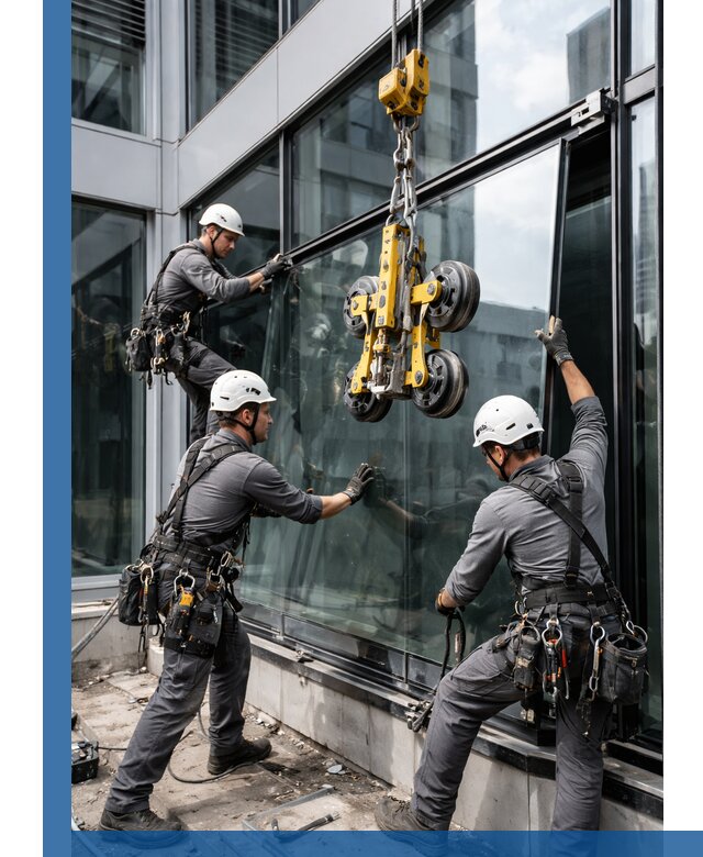 Структурное остекление фасадов в Спасске-Дальнем монтаж и обслуживание