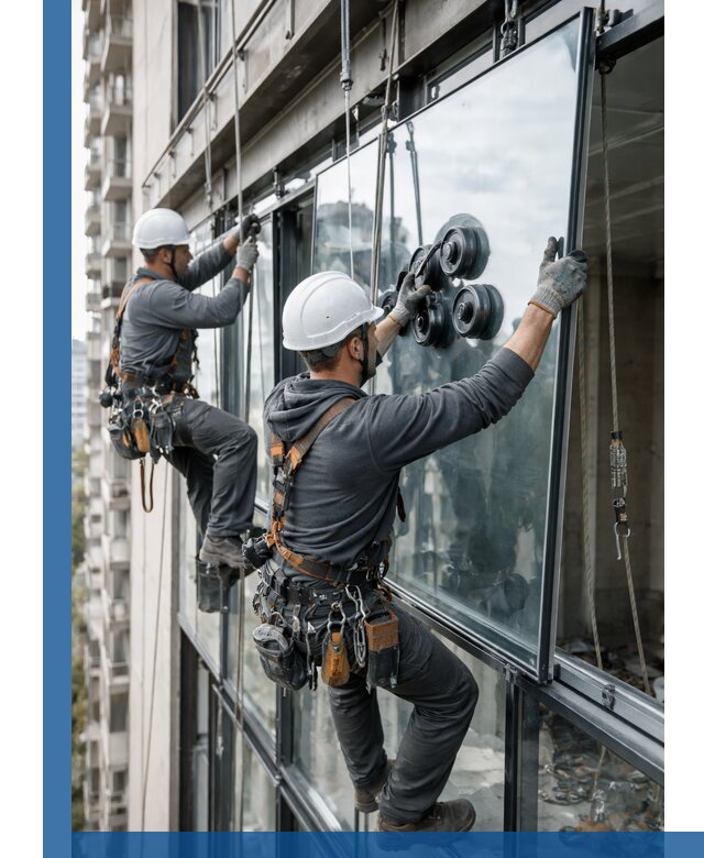 Витражное остекление фасадов и лоджий в Спасске-Дальнем под ключ