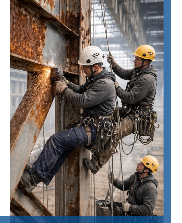 Зачистка металла от ржавчины в Спасске-Дальнем от 362 р. | ВЫСОТНИК-Спс